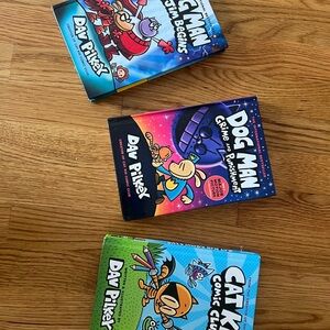 Dog Man Cat Kid Kids Book Set